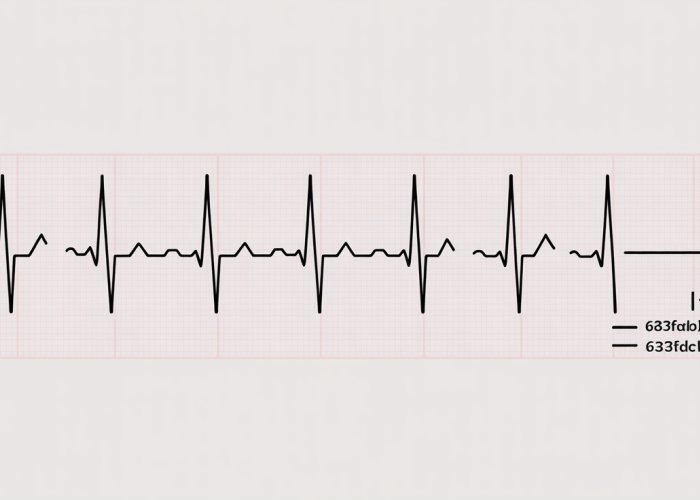 Example of a 6-second ECG strip used for heart rate calculation.