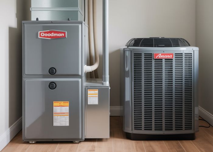 Amana and Goodman HVAC system installation