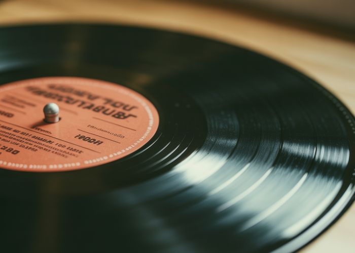 Vinyl record, representing the AOR (Album-Oriented Rock) music genre and its focus on full-length albums.