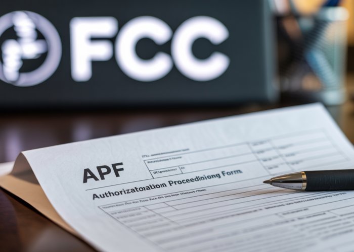 Authorization Proceeding Form (APF) for FCC Compliance