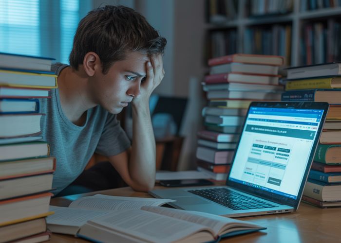 College student considering downloading pirated textbooks.