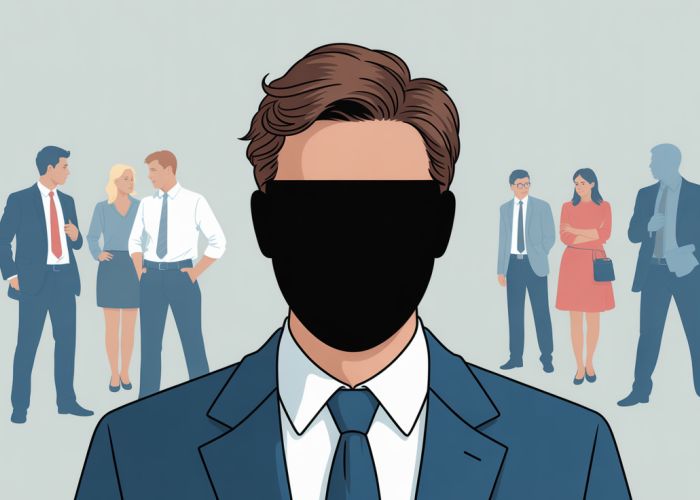 People in ambiguous social situations, suggesting covert behavior like manipulation and hidden agendas.