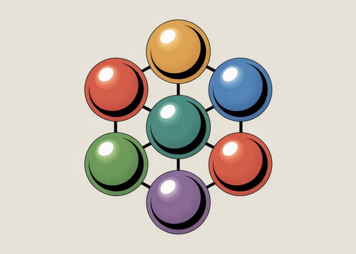 Illustration of degenerate d-orbitals in a transition metal atom, showing equal energy levels despite different spatial orientations.