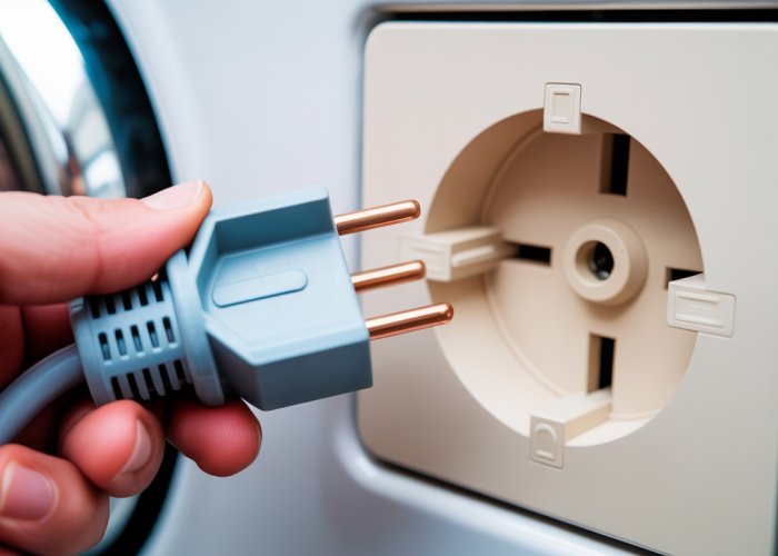 Dryer plug and outlet connection. Make sure yours is wired correctly!