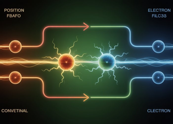 Diagram illustrating electron flow in a circuit, showcasing conventional and electron current direction.