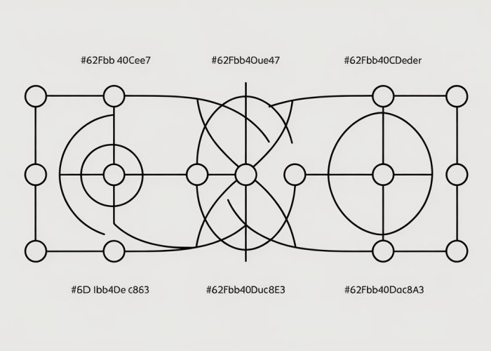 Hasse diagram visualizing a partial order relation