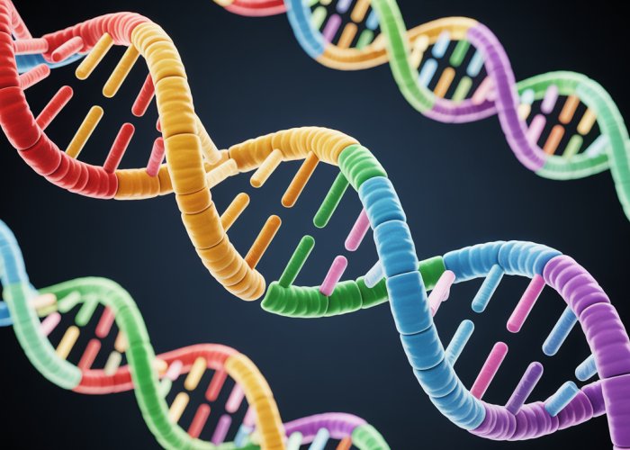 Helicase enzyme unwinding DNA during replication