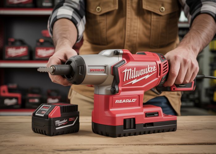 Milwaukee Tool Power Drill on Display at an Authorized Retailer