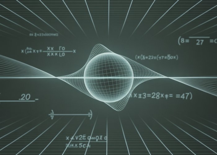 Conceptual art visualization of negative energy physics featuring distorted spacetime and contrasting energy flows.