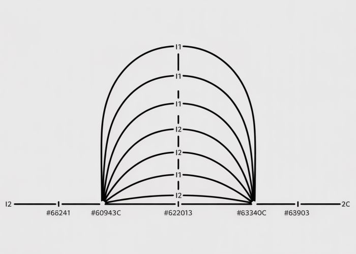 Illustration of the Nested Interval Theorem, showing a decreasing sequence of closed intervals converging to a point.