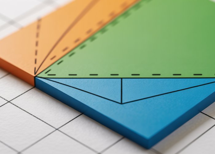 Parallelogram transforming into a rectangle demonstrating area calculation.