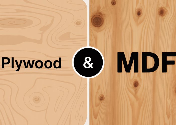 Plywood vs. MDF: A side-by-side comparison of the two wood composites.