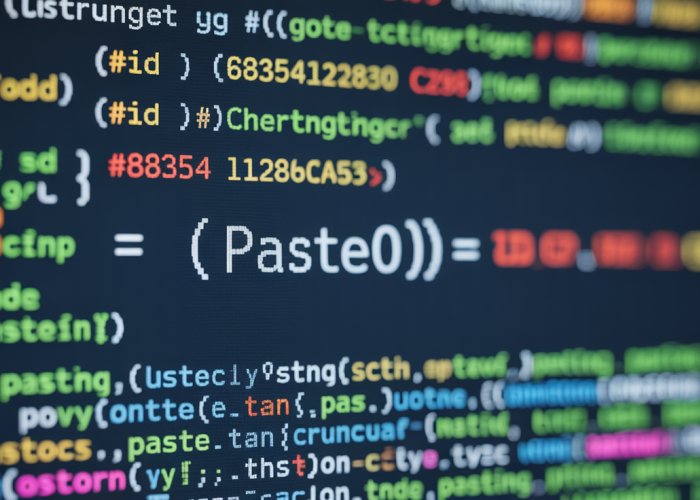 R code snippet demonstrating the use of the paste0() function for concatenating strings.