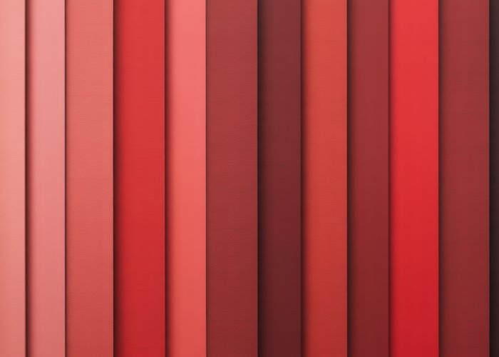 Gradient showcasing the full spectrum of the color red.
