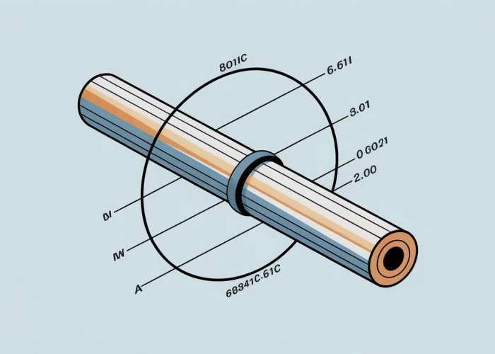 Diagram of a rod rotating around one end, illustrating rotational inertia.