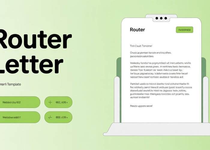 Collection of router letter templates designed for different communication needs.
