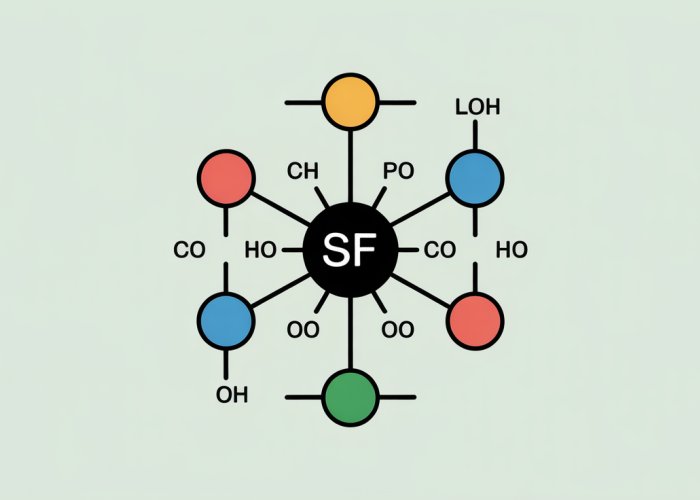 SF2 valence electron diagram showing lone pairs and bonding pairs.