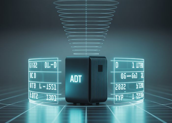 ADT Transformer converting data types with holographic display.