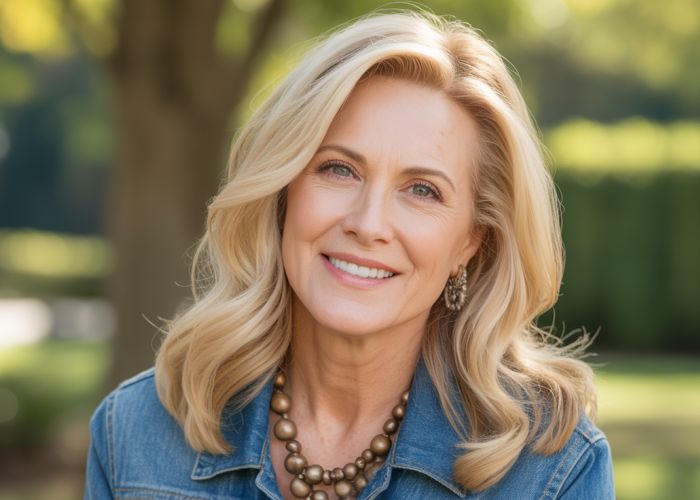 Portrait of Angie Smith, smiling warmly, against a neutral background. Text overlay: 'Angie Smith: More Than Just a Number'