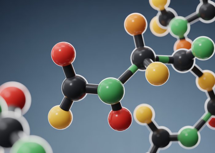 3D rendering of a carbon-hydrogen (C-H) bond showing electron distribution and atomic orbitals.