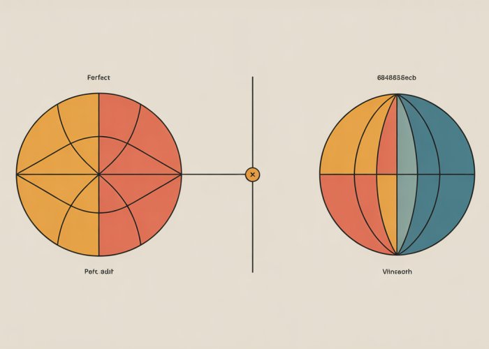 Side-by-side comparison of a circle and an oval showing the differences in their shape and dimensions.