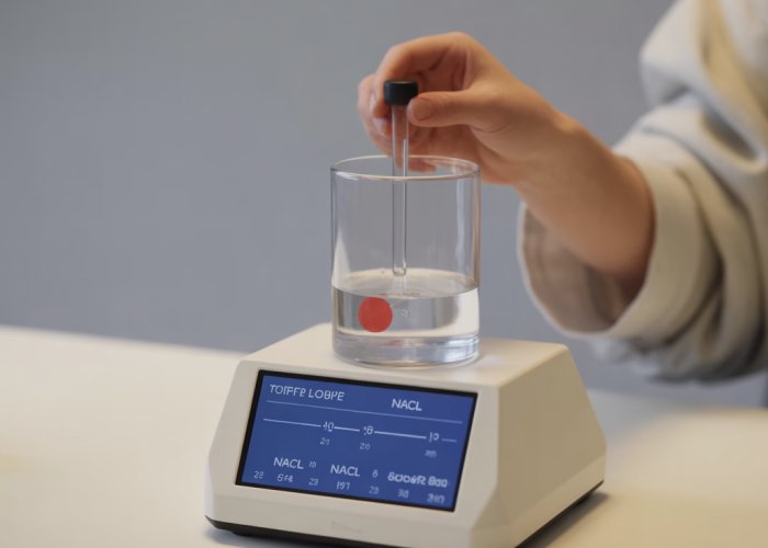 Student virtually experiments with the Colligative Properties Gizmo to observe freezing point depression.