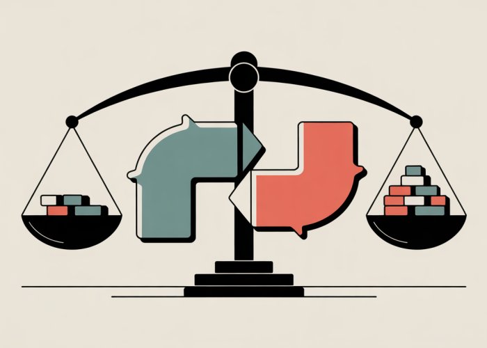 Graphical representation of a contra sales account showing a deduction from gross sales to arrive at net sales. Balances are depicted using scales or subtractive symbols.