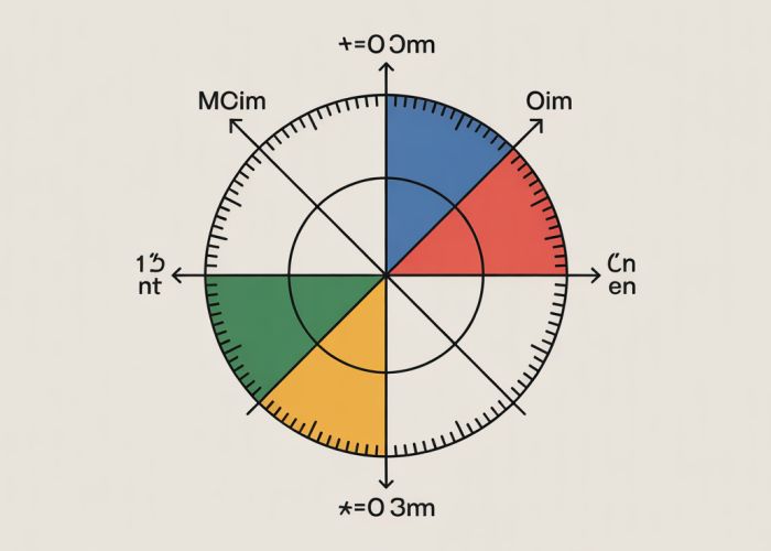 Geometric representation of De Moivre's Formula on the complex plane, illustrating how powers relate to rotation.