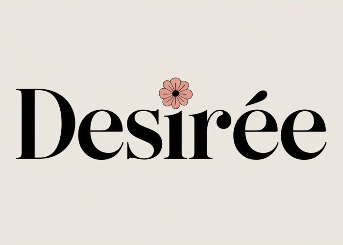 Creative and unique spellings of the name Desiree displayed in beautiful typography.