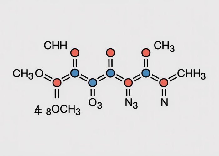 Lewis structure of Dimethyl Ether (CH3OCH3) showing shared and lone pair electrons.