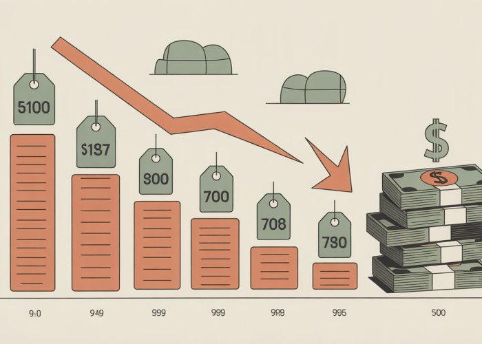 Graph depicting the negative impact of inflation on purchasing power and savings.