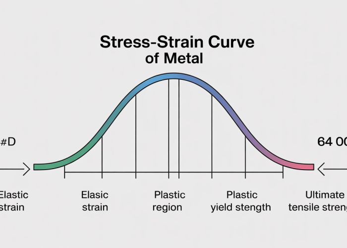 Stress-Strain Curve Diagram Highlighting the Elastic Limit