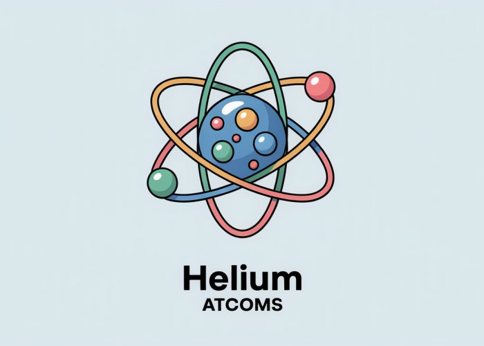 Diagram of a helium atom showing the nucleus with protons and neutrons, and the electron cloud with two electrons in the 1s orbital.