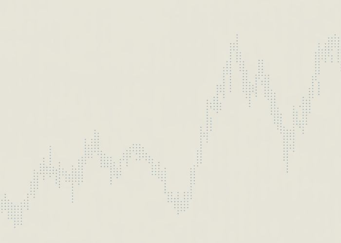 Scatter plot showing a low positive correlation. The points are widely scattered with a barely visible upward trend.