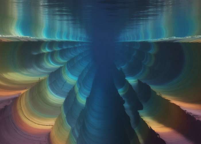 Image of the Mariana Trench, the deepest point on Earth, showcasing the extreme depth and pressure of the ocean.