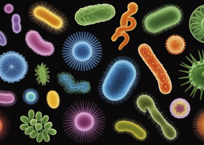 Protists exhibiting different modes of motility: amoeboid, flagellar, and ciliary movement.