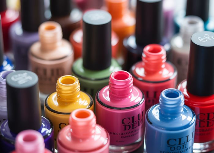 Variety of nail polish bottles, some new, some old, illustrating nail polish shelf life.