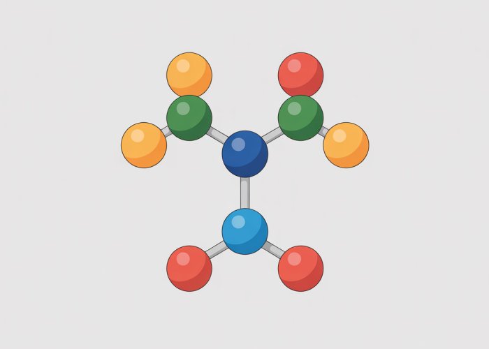 Illustration of an octahedral T-shaped molecule, showing the central atom, ligands arranged in a T-shape, and the lone pairs responsible for the geometry.
