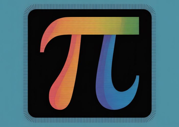 Symbol 'π' displayed within a MATLAB code window, representing the constant pi in MATLAB programming.