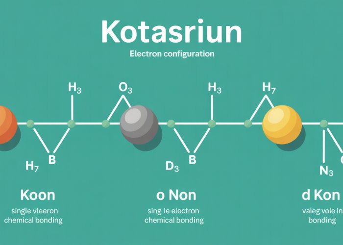Infographic showing potassium's electron configuration with its one valence electron highlighted.