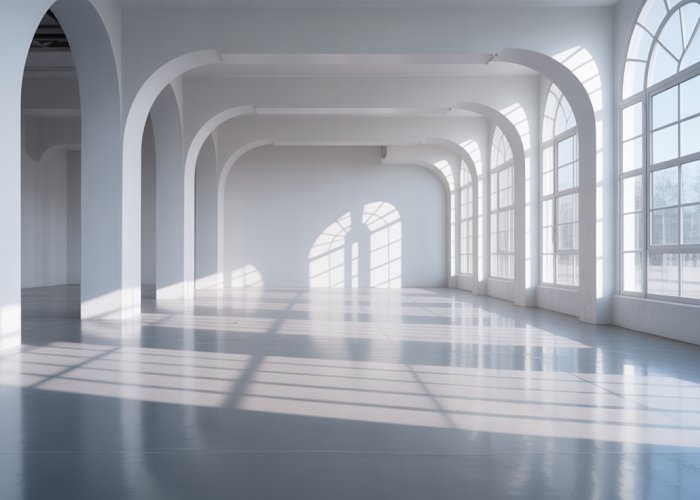 Empty R environment in RStudio showing the console, environment, history, and connections panes, all blank.