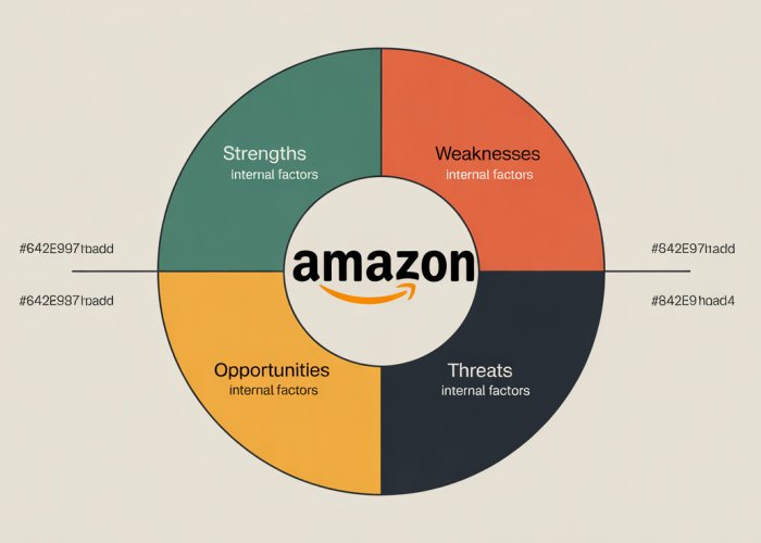 SWOT Analysis Diagram for Amazon Business Strategy