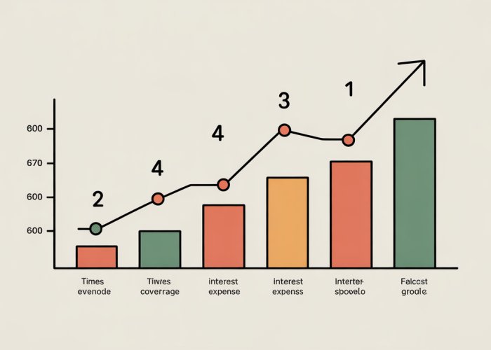Times Earned Ratio Graph Showing Healthy Interest Expense Coverage