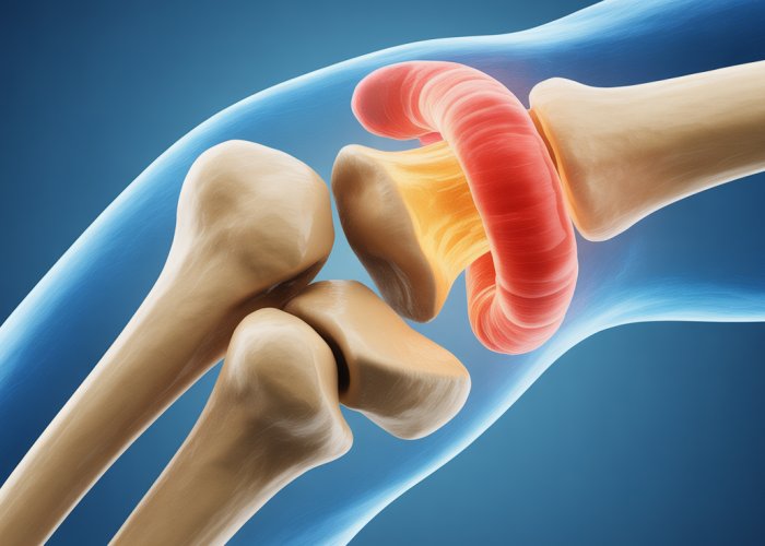 Detailed anatomical illustration of the trochlea of the elbow joint, highlighting its structure and function.