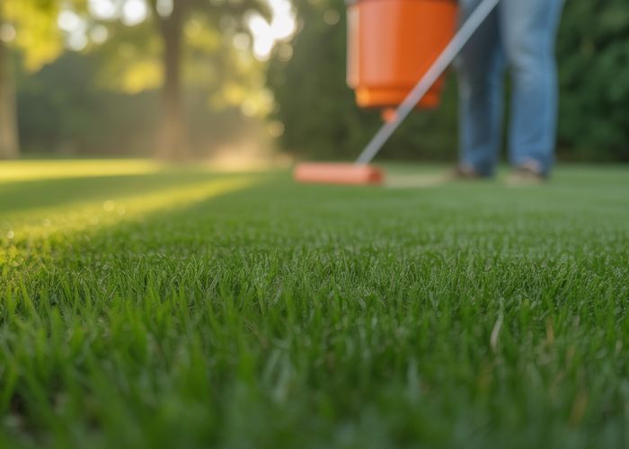 Healthy zoysia lawn showcasing the benefits of pre-emergent weed control.